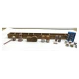 Miniature box made of yardstick & miniatures