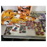 Halloween Table cloth, napkin, bags, stickers