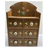 Vintage wood spice drawer