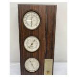 Vintage Springfield Weather Radio & Barometer-