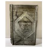1908 roof shingle from a church-Size - 9 x 14