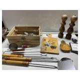 Wood box full of goodies