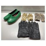 Mid West size 8 garden shoes & some gloves