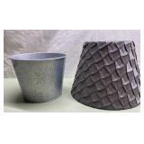 Pretty lamp shade for small lamp & a bucket