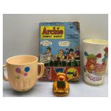 Vintage Transformers kids meal, Archie comics,