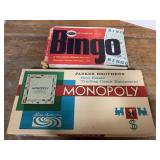 Vintage Bingo & Monopoly games