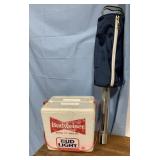 COOL retro styrofoam Bud cooler & golf ball