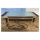 Vintage hot plate-WORKS! also has drawer