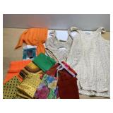 1980s bikini & cover, scarves & more