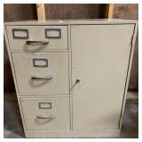 File cabinet with safe
