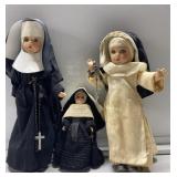 RARE antique nun dolls