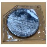 1 oz silver Wrigley Field numbered coin