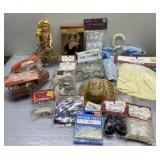 Doll making items & vintage doll