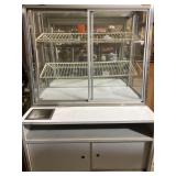 Donut display case-VERY HEAVY--WE CAN'T HELP LOAD