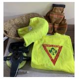 Tool belt, safety vests more