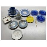 Wedgwood, blue glass & more
