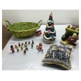 Christmas ceramic tree, tiny ornaments & more Christmas ceramic tree, tiny ornaments & more