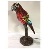 Stained Glass parrot lamp-Works Stained Glass parrot lamp-Works
