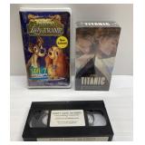 SEALED Disney Lady & the Tramp & Titantic VHS & SEALED Disney Lady & the Tramp & Titantic VHS &