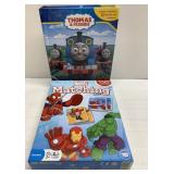 Marvel Comics & Thomas the Train game sets Marvel Comics & Thomas the Train game sets
