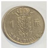 1969 Belgian Euro Coin 1969 Belgian Euro Coin