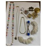 Vintage jewelry, brooches, pocket watch more- Vintage jewelry, brooches, pocket watch more-