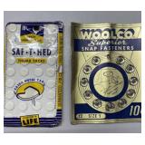 Antique Woolco Snap Fasteners & Tacks (small Antique Woolco Snap Fasteners & Tacks (small