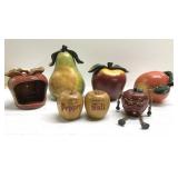 Fruit decor, salt & pepper set Fruit decor, salt & pepper set