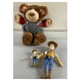 Disney Toy Story Woody Dolls & cute plush bear Disney Toy Story Woody Dolls & cute plush bear