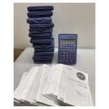 Stack of Sharp Scientific Calculators & manuals Stack of Sharp Scientific Calculators & manuals