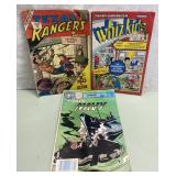 Vintage Comic Books-Texas Rangers, Tandy Whiz Kids Vintage Comic Books-Texas Rangers, Tandy Whiz Kids