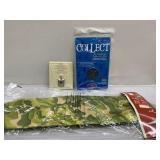 Novelty camo tie, Hallmark Keepsake train & charms Novelty camo tie, Hallmark Keepsake train & charms