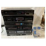 Fisher CD player, stereo amp & cassette player Fisher CD player, stereo amp & cassette player