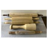 Wood rolling pins & smashet Wood rolling pins & smashet