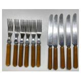 Mid century modern Bakelite handle flatware Mid century modern Bakelite handle flatware