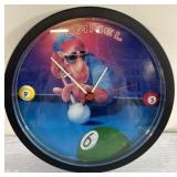 Vintage Camel Cigarettes Joe Cool Pool clock 10' Vintage Camel Cigarettes Joe Cool Pool clock 10'
