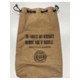 Antique Nashville, Illinois bank bag Antique Nashville, Illinois bank bag