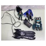 Vintage Batman Action Figrures and Bat Mobile Toy Vintage Batman Action Figrures and Bat Mobile Toy