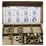 Brass nut assortment for cars & trucks in box Brass nut assortment for cars & trucks in box