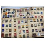 Antique & vintage matchbooks on scrapbook pages