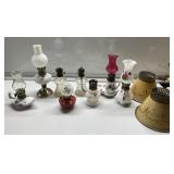 Antique & fintage small oil lamps & more