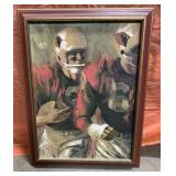 St Louis Cardinals FOOTBALL framed piece 20x26"