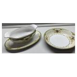 Antique Noritake gravy boat & more
