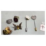 Vintage brooches & rings