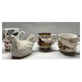 Antique shaving mugs & more-Germany, England