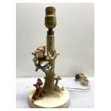 RARE vintage MJ Hummel Lamp