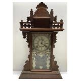 Antique clock with key-Needs repair-see pics