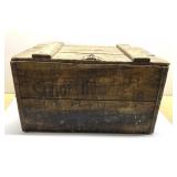 Antique Schott Brewing Co. Highland, IL Wooden Box