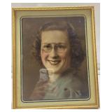 Antique framed photo 11x9in