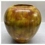 SIGNED vintage pottery urn piece